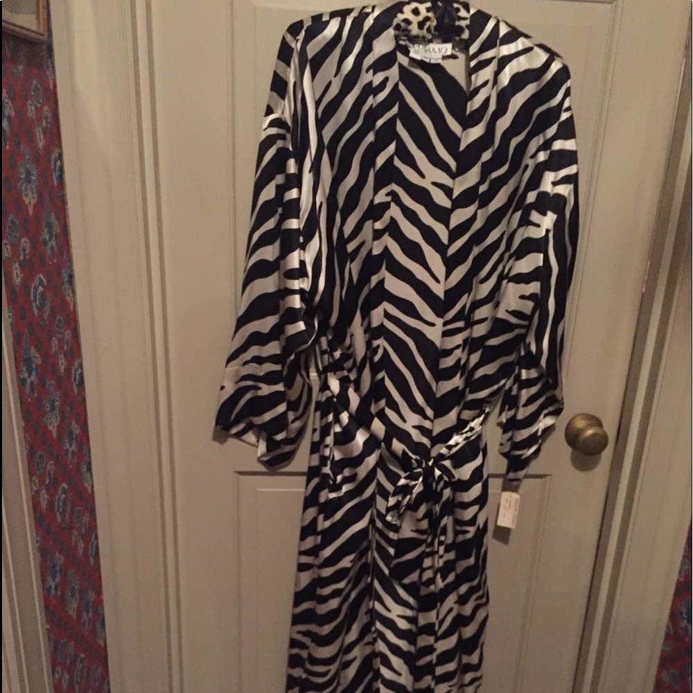 Priamo silk zebra print robe and gown 
From Bergdoff Goodman